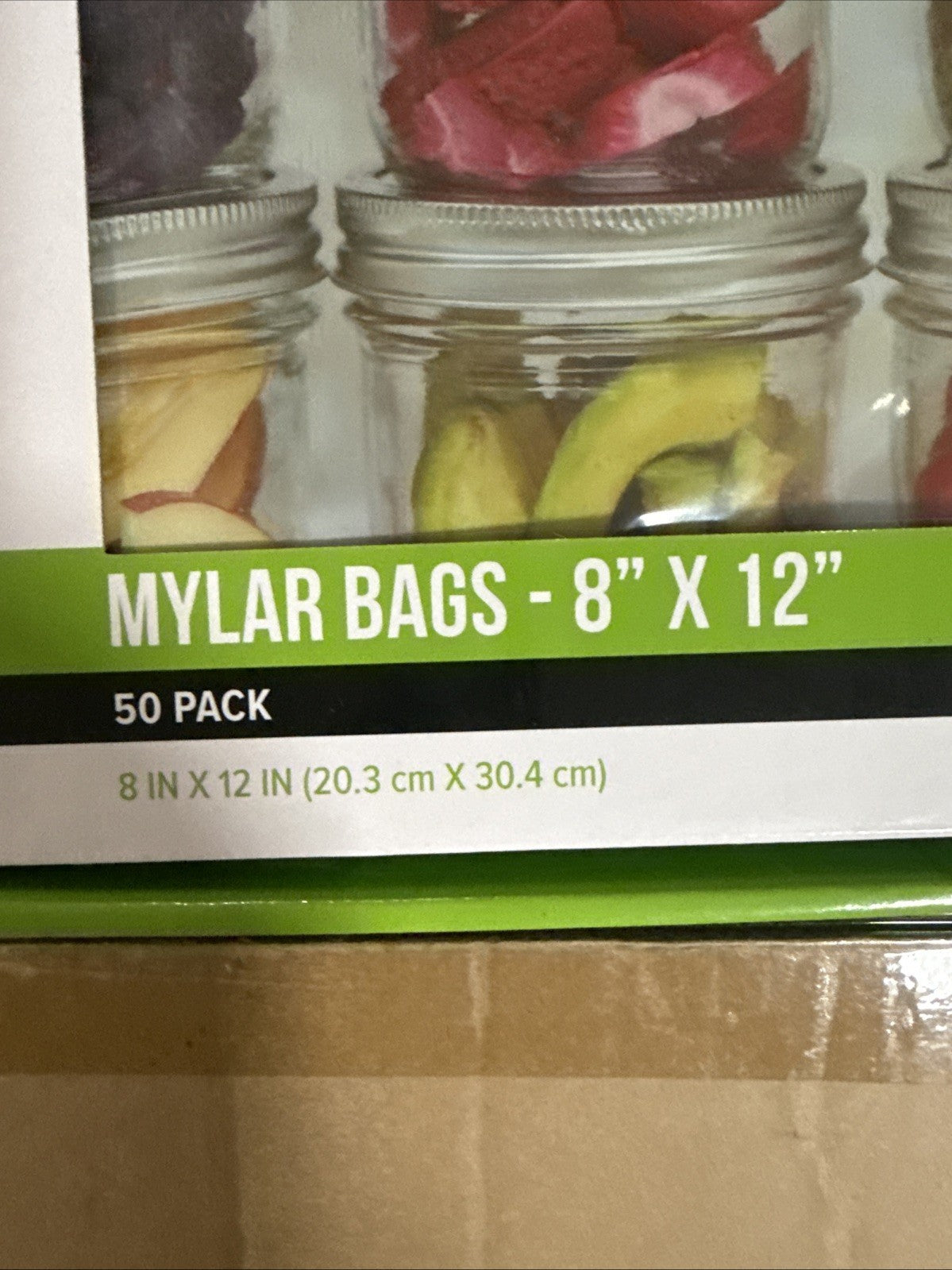 8 in. x 12 in. Mylar Bag 50-Pack Half Gallon