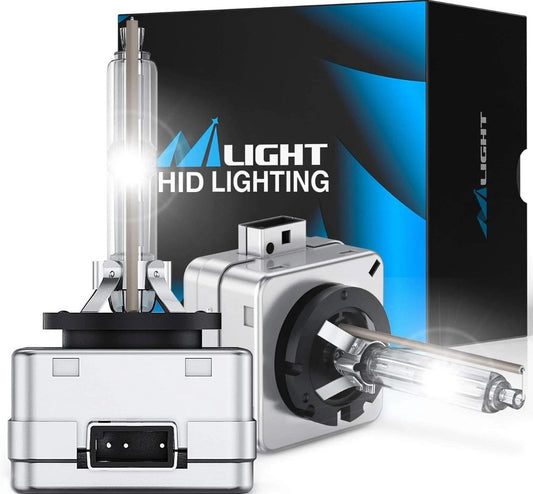 Nilight D3S HID Bulb 6000K Diamond White D3S HID Headlight Bulbs High Low Beam