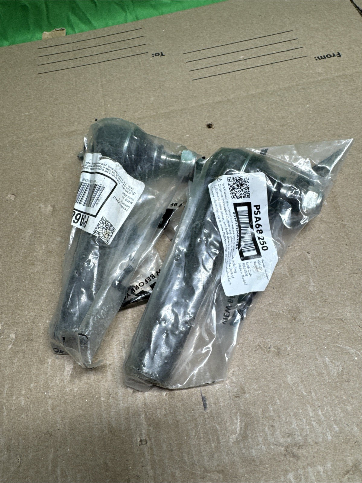 LOT OF 2 Steering Tie Rod End TRQ PSA68250