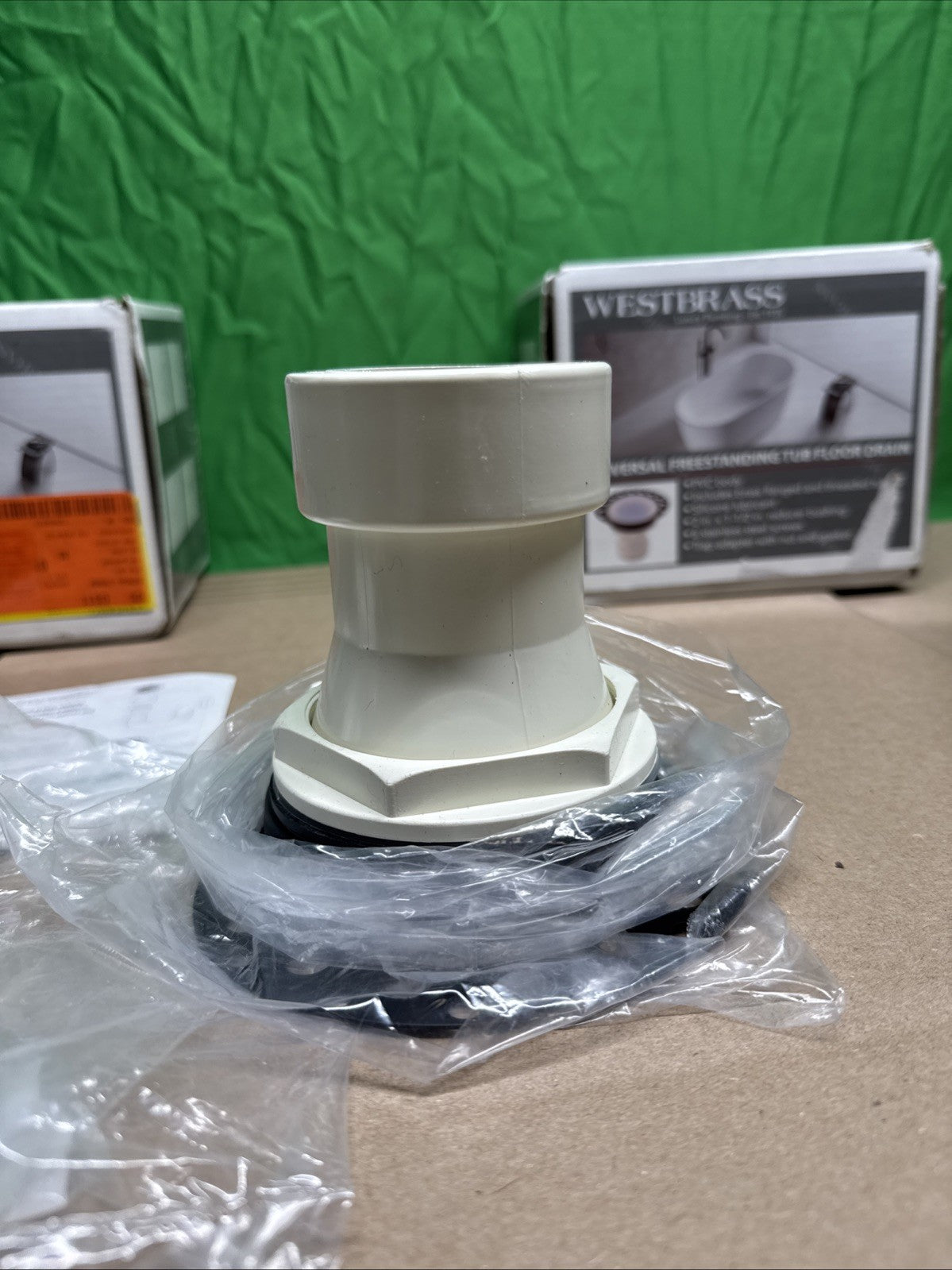 Westbrass Universal Freestanding Bathtub Floor Drain Kit TC3PWB