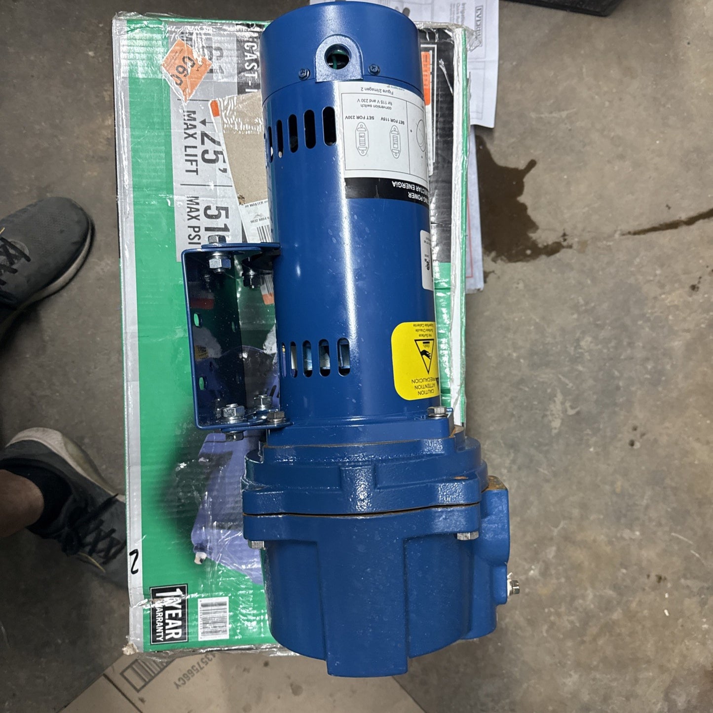 Everbilt 1-1/2 HP Cast Iron Lawn Irrigation Pump HDLS15 *For Parts*