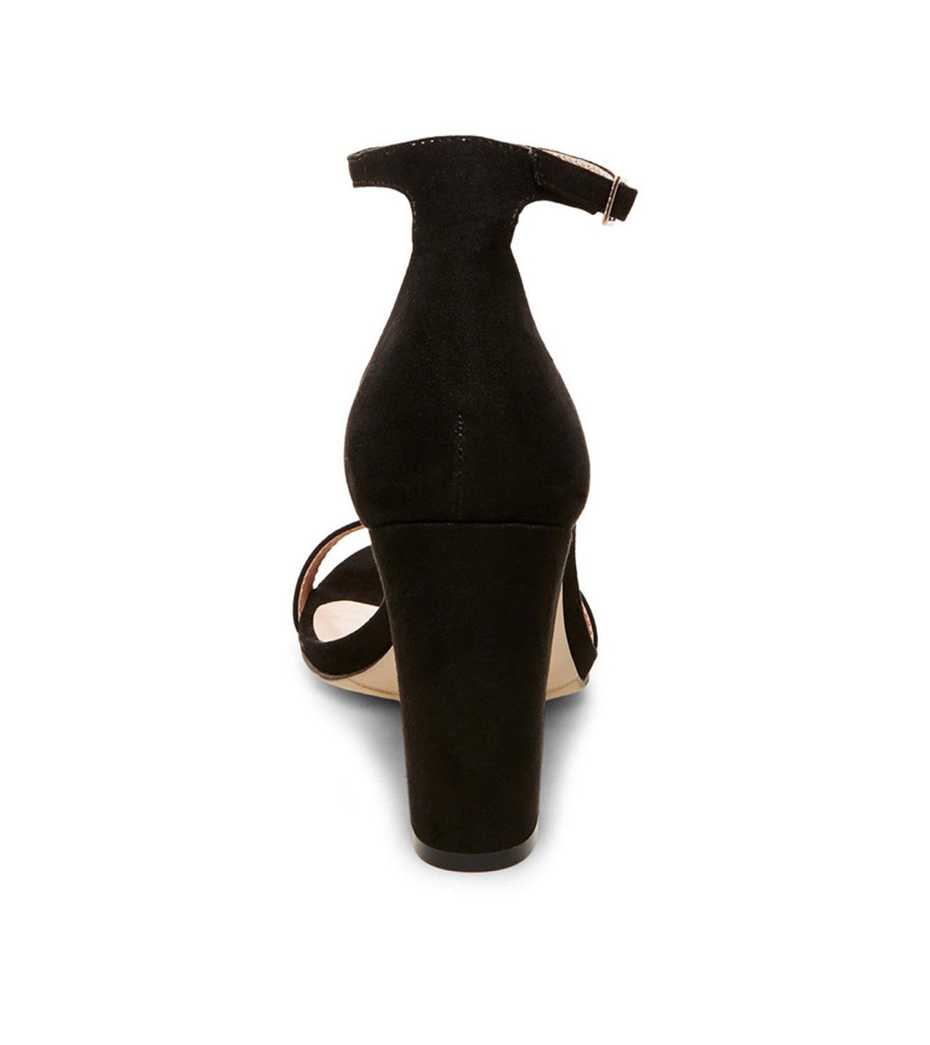 Madden Girl Women's Beella Heeled Sandal, Black Fabric, size 8.5 M