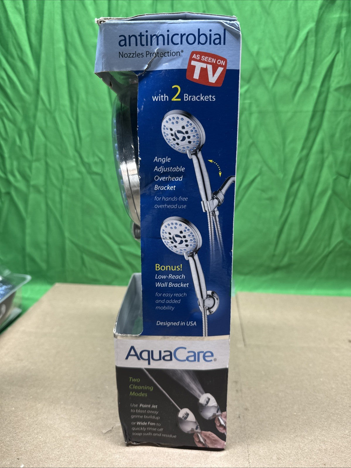 8-Spray Patterns 4.5 in. Wall  Dual Shower Head As Seen On TV Factory Sealed!!