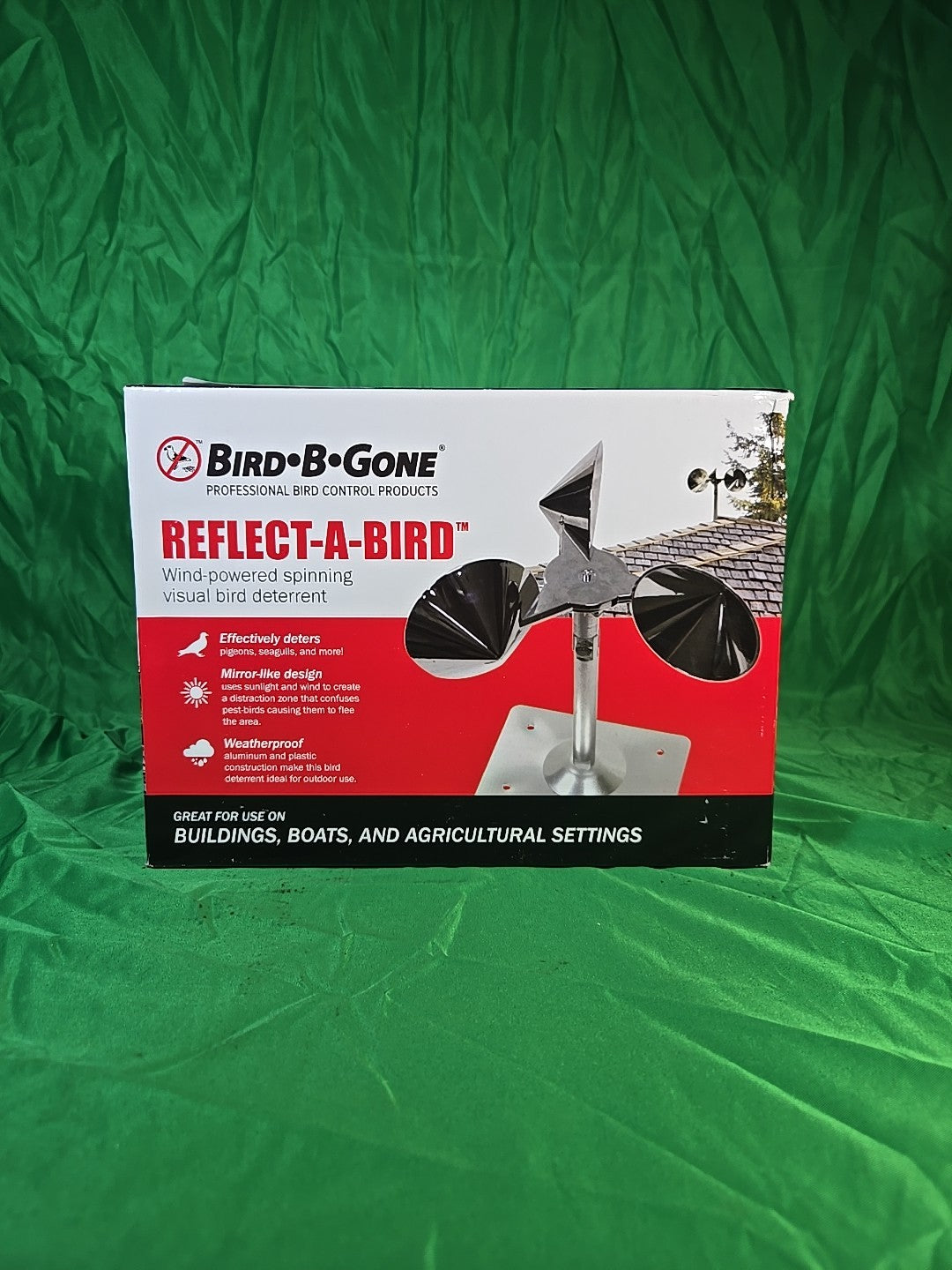 Bird B Gone Reflect-A-Bird Wind Spinner, Bird Deterrent Devices Outdoor