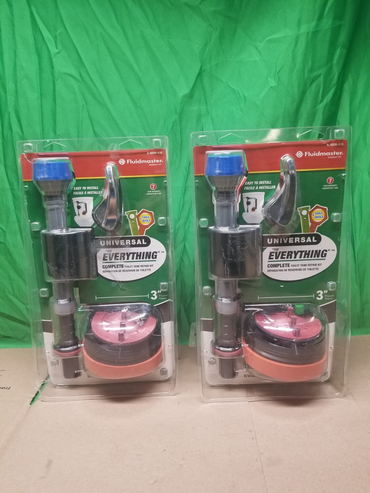 2pck Fluidmaster Everything Toilet Repair Kit MultiColor3 K-400H-038-T4 Open Box