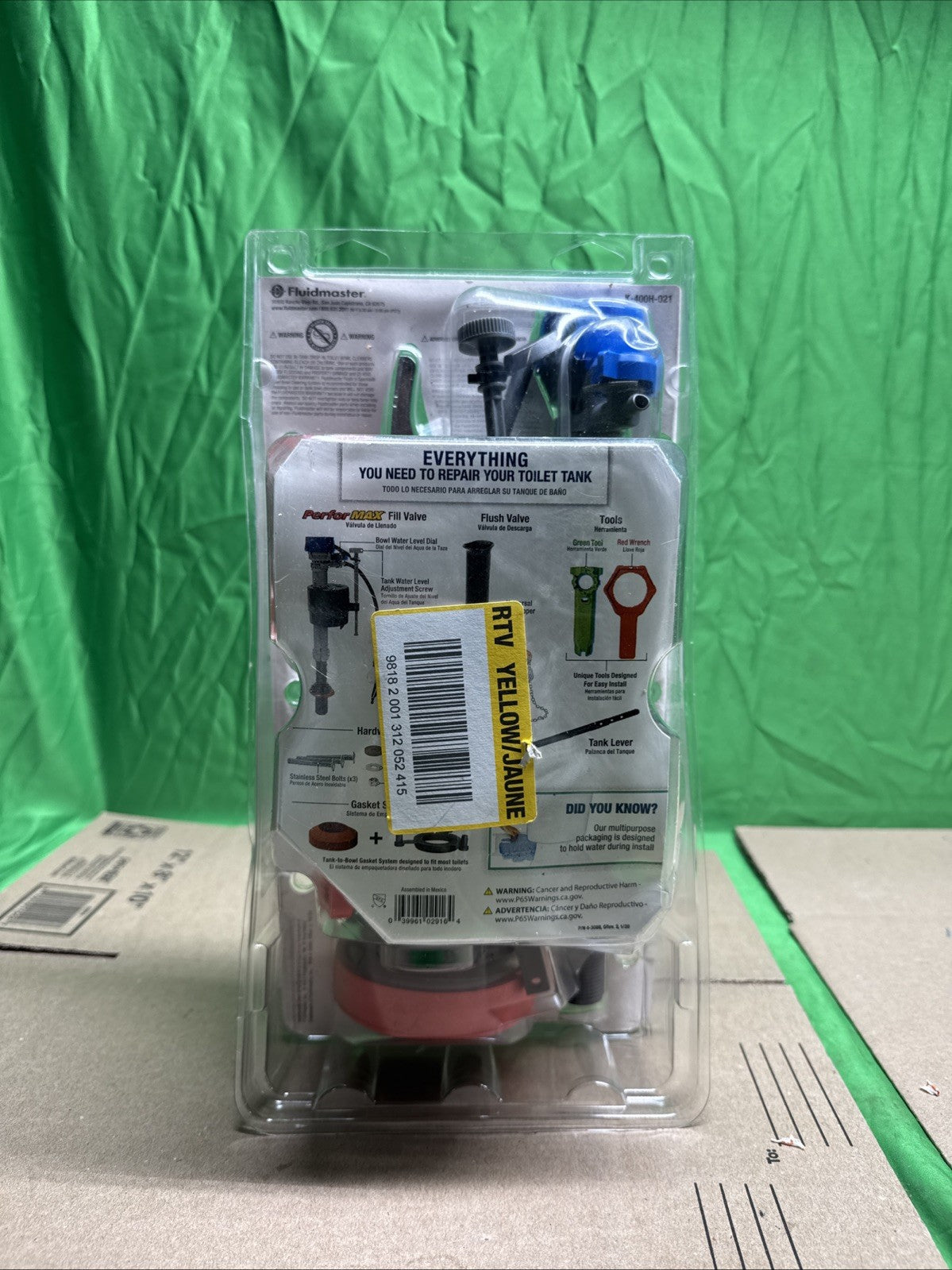 Fluidmaster Universal Complete Toilet Kit   #K-400H-021