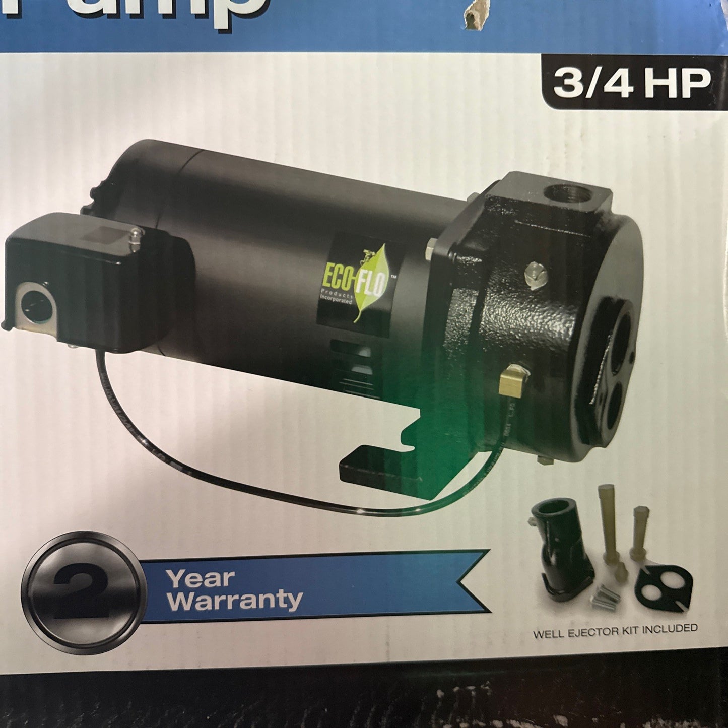 Eco-Flo 3/4 HP Convertible Deep Well Jet Pump  Cast Iron