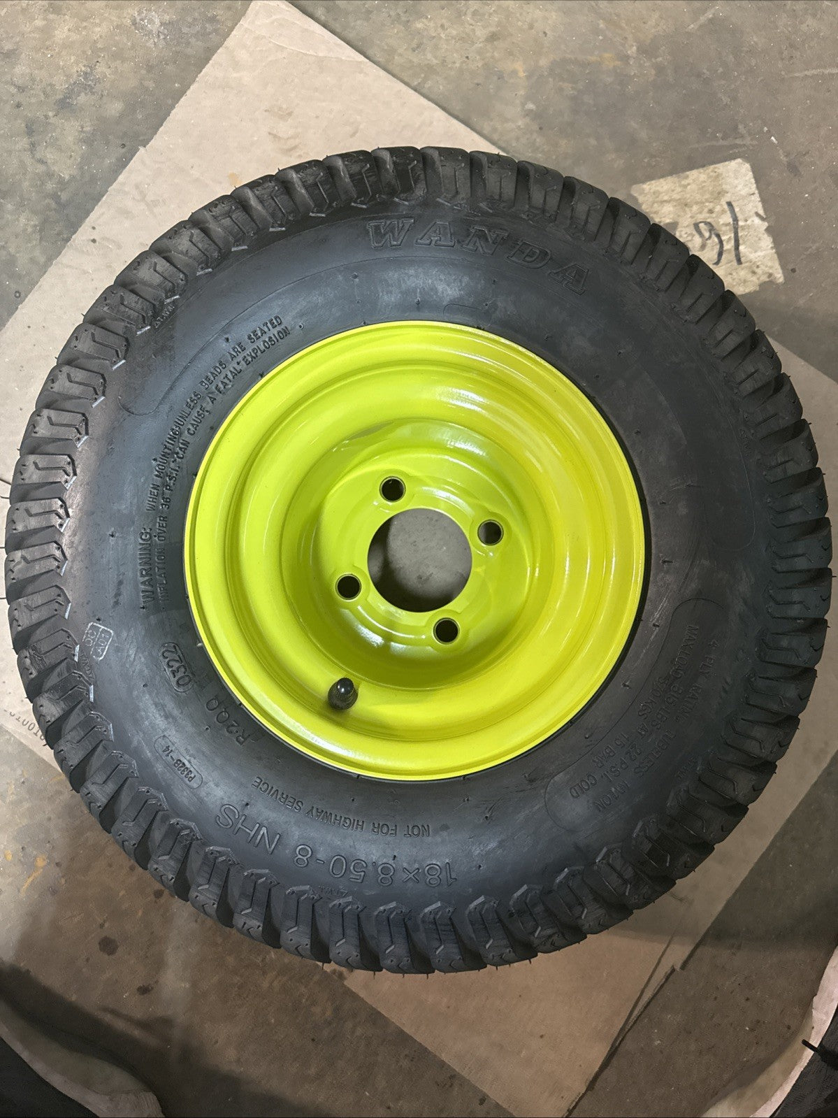 Rear Wheel And Tire For Ryobi Z54Li And Z42Li 80V  Zero Turn Lawn Mower NEW