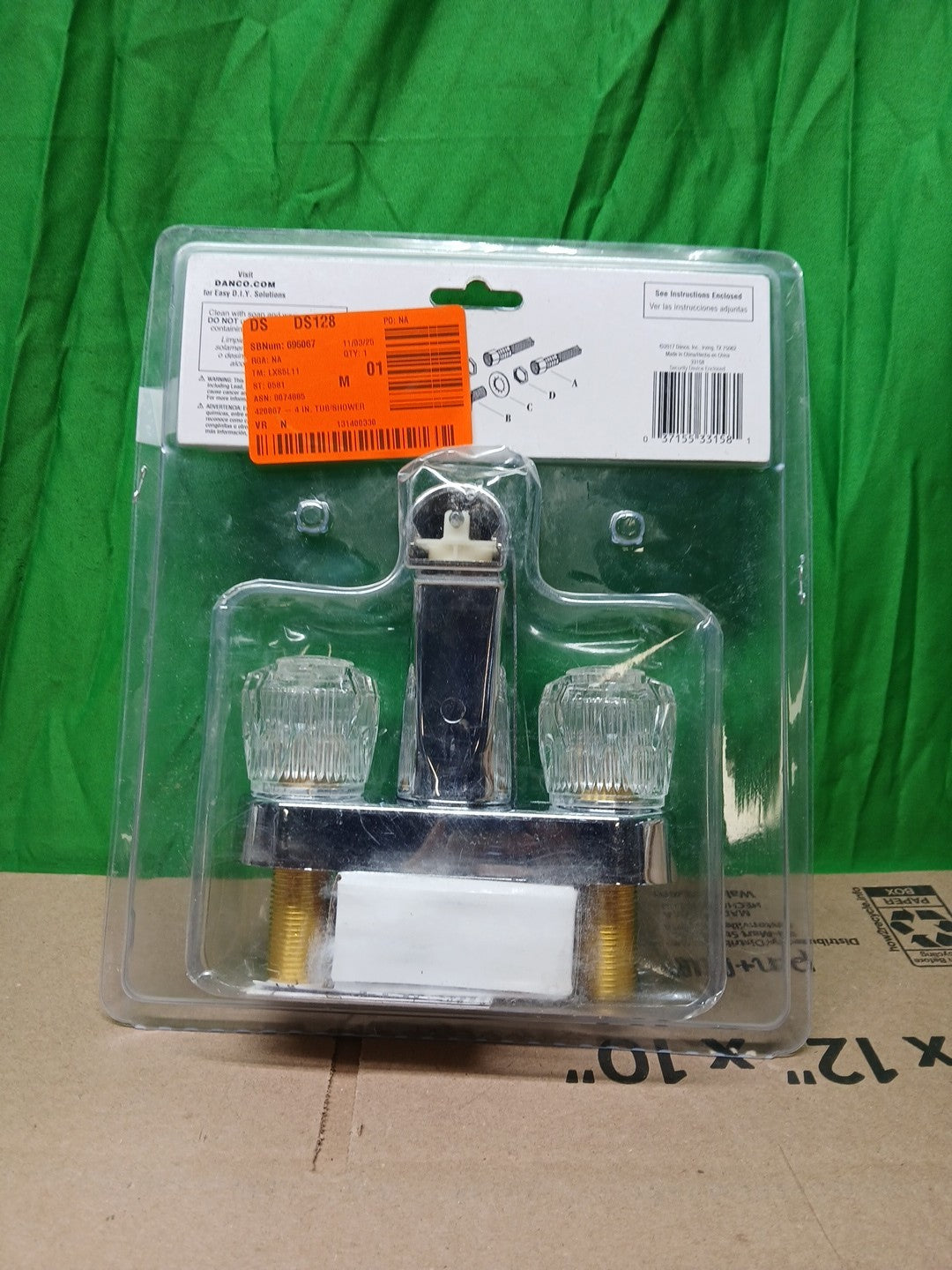 Danco 2-Handle Home Faucet Plastic Chrome 33158