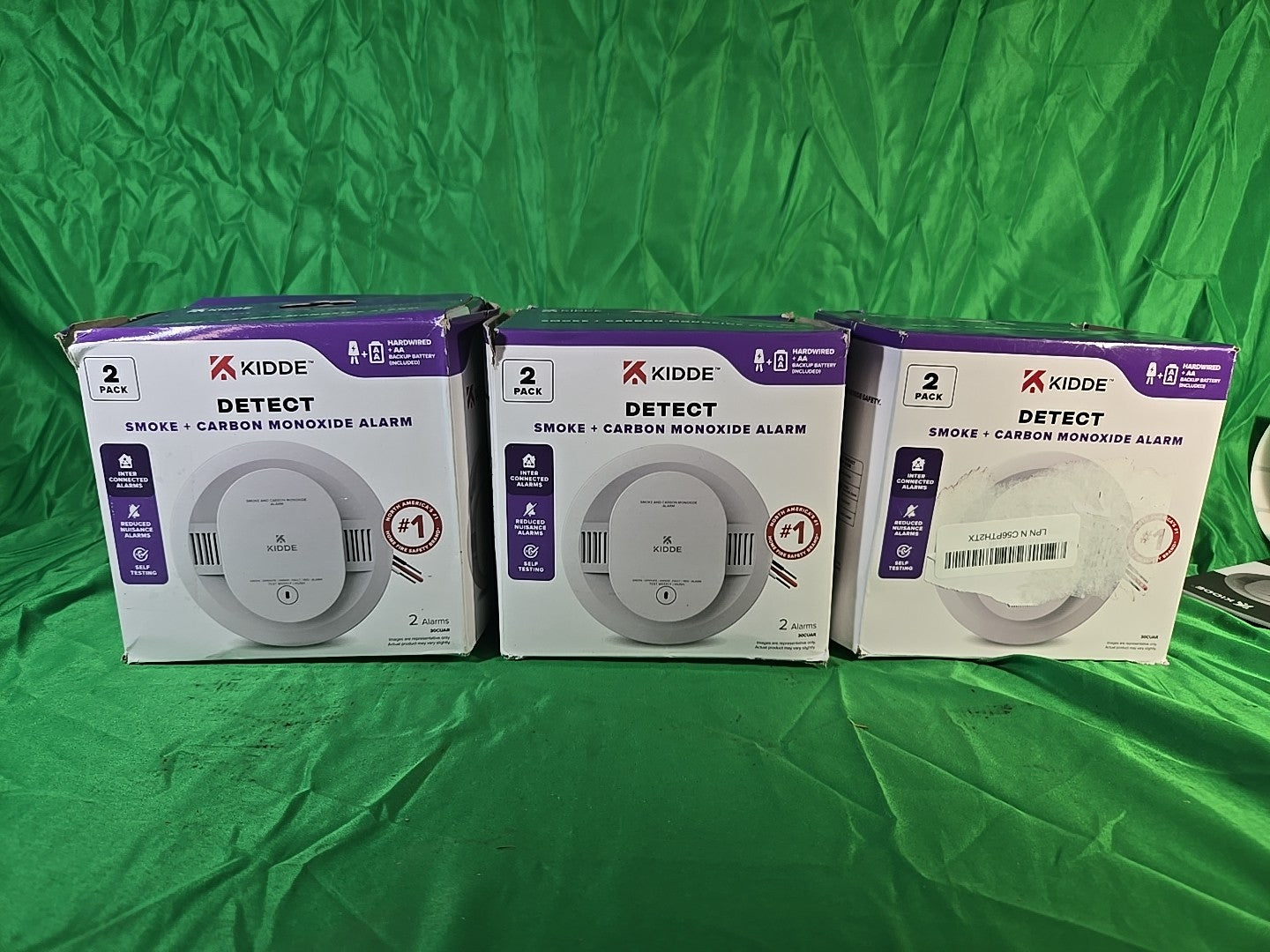 2 PACK! Kidde Hardwired Smoke & Carbon Monoxide Detector, AA Battery 2X 30CUAR