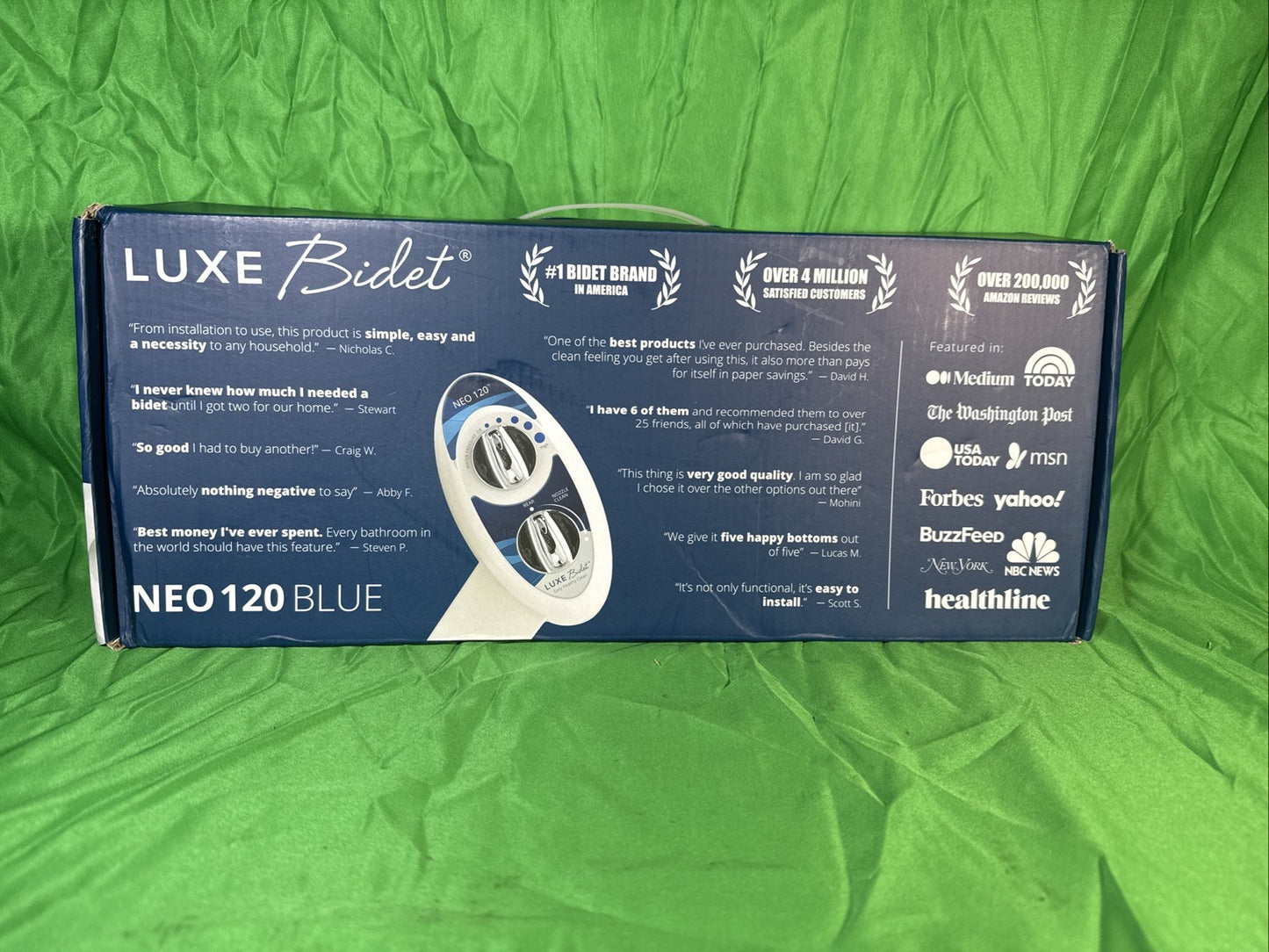 Luxe Bidet Neo 120 Self Cleaning Nozzle Fresh Water Non Electric Mechanical New