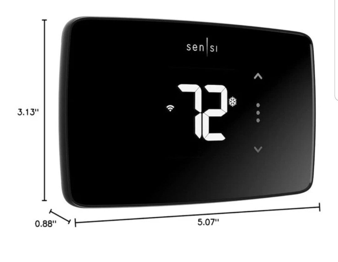 Emerson Sensi Lite ST25 Wi-Fi Smart Programmable Thermostat - Black