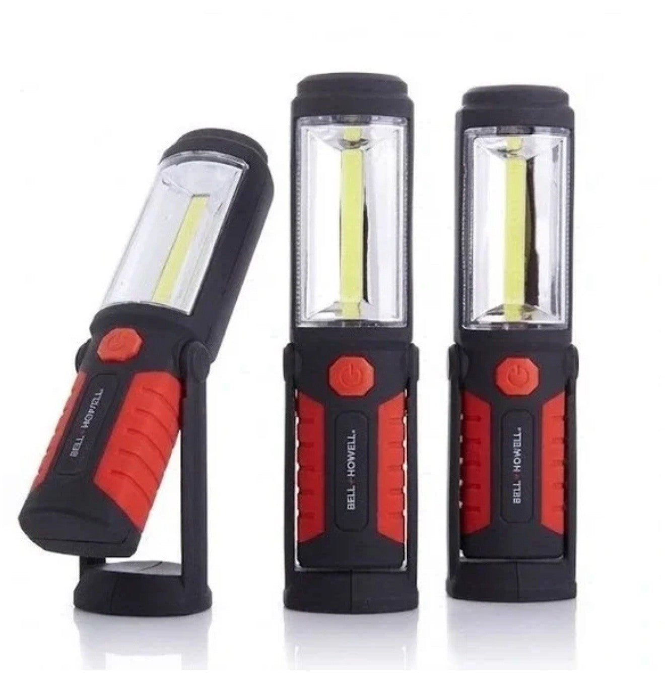 3-PACK Bell & Howell 2363MO Red Torchlite Elite Extreme Magnetic Hang