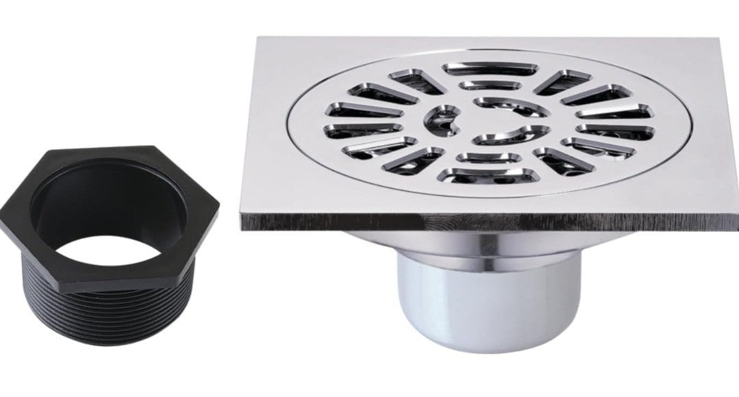 Kingston Brass BSF4267 Watercourse 3-15/16" Square Shower Drain - Chrome