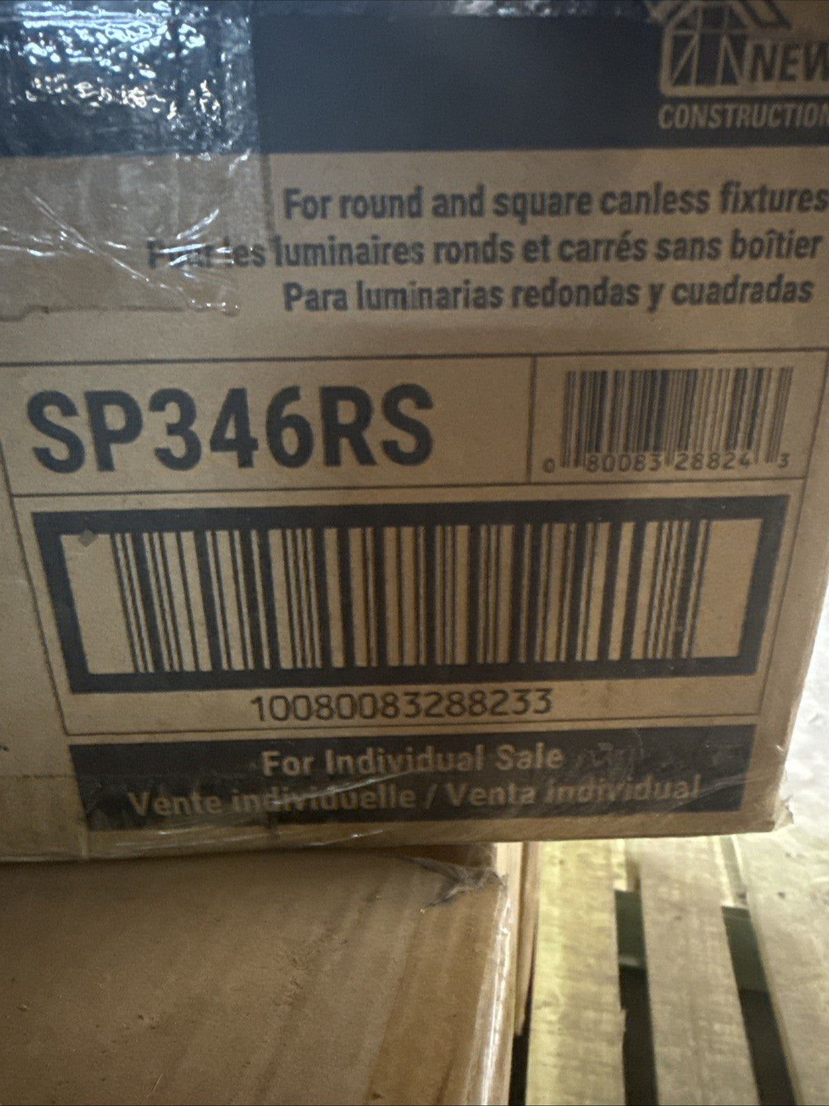 Halo Rough-in mounting smash plates for 3/4/6” Canless LEDs - SP346RS (12pk)