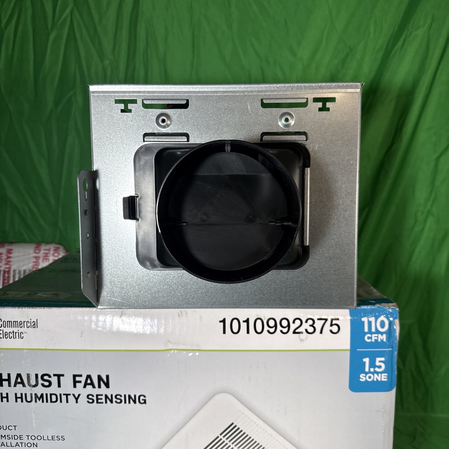 Commercial Electric 110 CFM 1.5 Sone Bathroom Exhaust Fan with Humidity Sensing