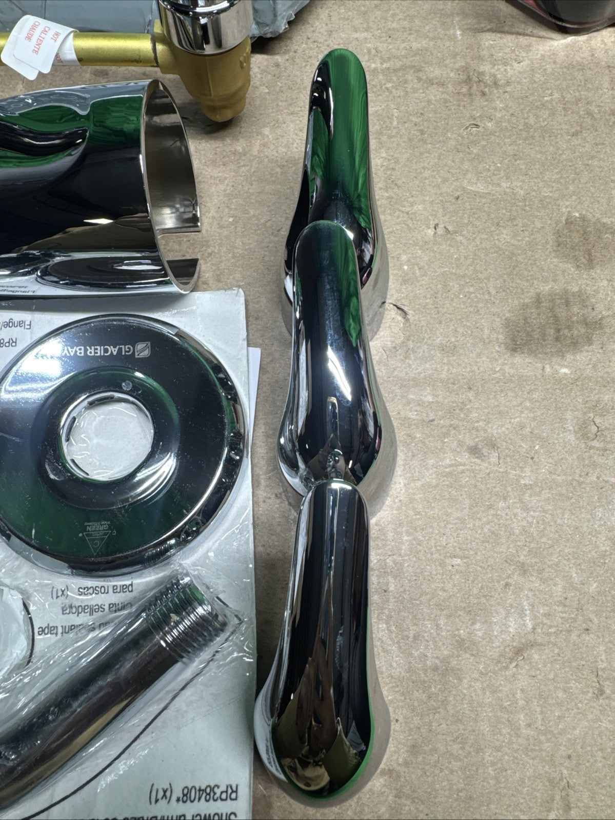 Glacier Bay Aragon 3-Handle 1-Spray Tub and Shower Faucet Chrome Valve C2