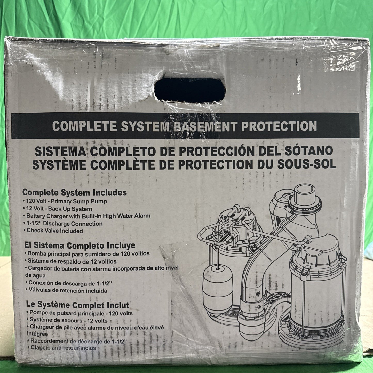 Wayne WSS30Vn - 1/2 HP Combination Primary and Backup Sump Pump System