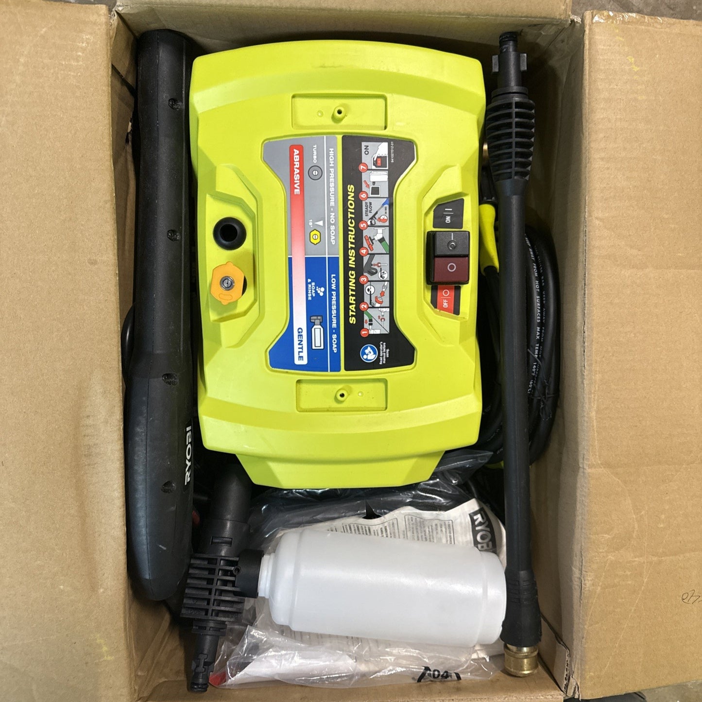 Ryobi 1800 PSI 1.2 GPM Cold Water Electric Pressure Washer RY141802 EXCELLENTCND