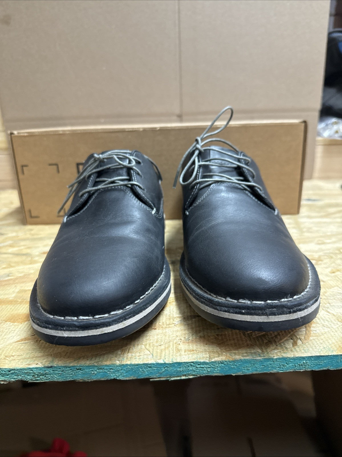 Steve Madden - Men's Harpoon Oxford Shoes, Black, Size 10.5