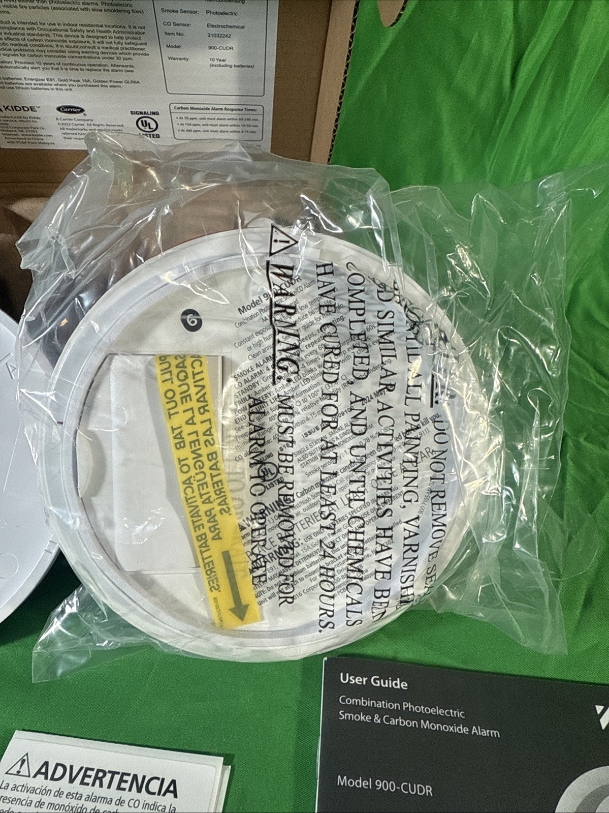 Kidde Smoke & Carbon Monoxide Detector, AA Battery Powered, LED Warning Light