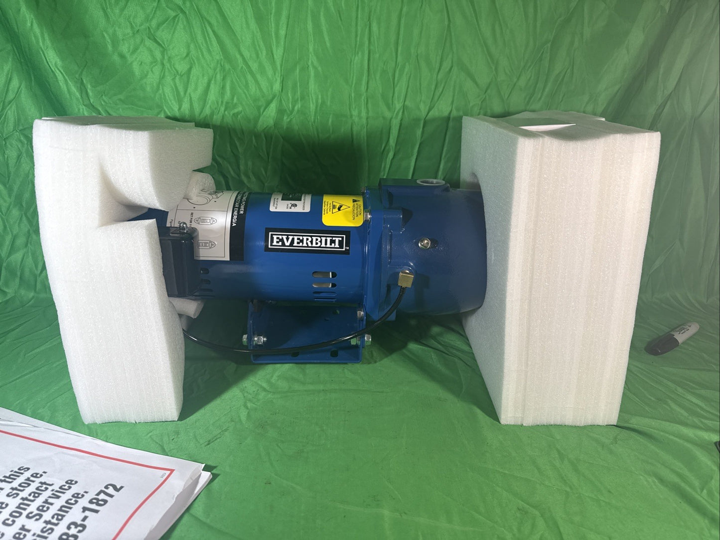 Brand New Everbilt 3/4 HP Cast Iron Shallow Well Jet Pump HDSWJ7