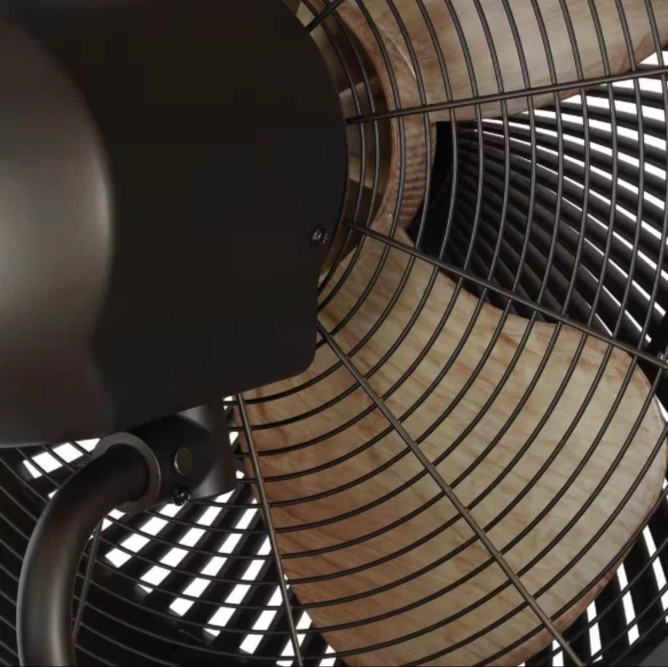 Hampton Bay 18 in. 3 Speed Oscillating High Velocity Flat Bronze Wall Mount Fan