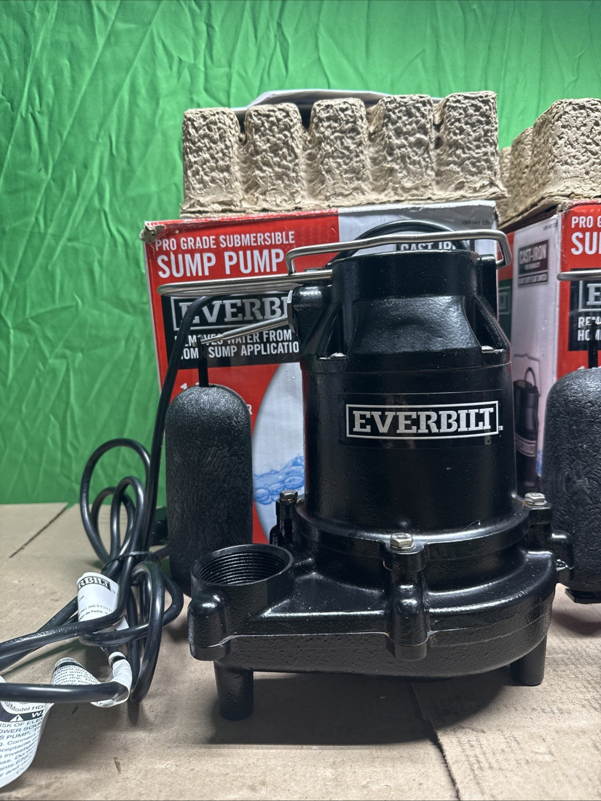 Everbilt 1/2 HP Cast Iron Sump Pump Model # HDS50 NOB