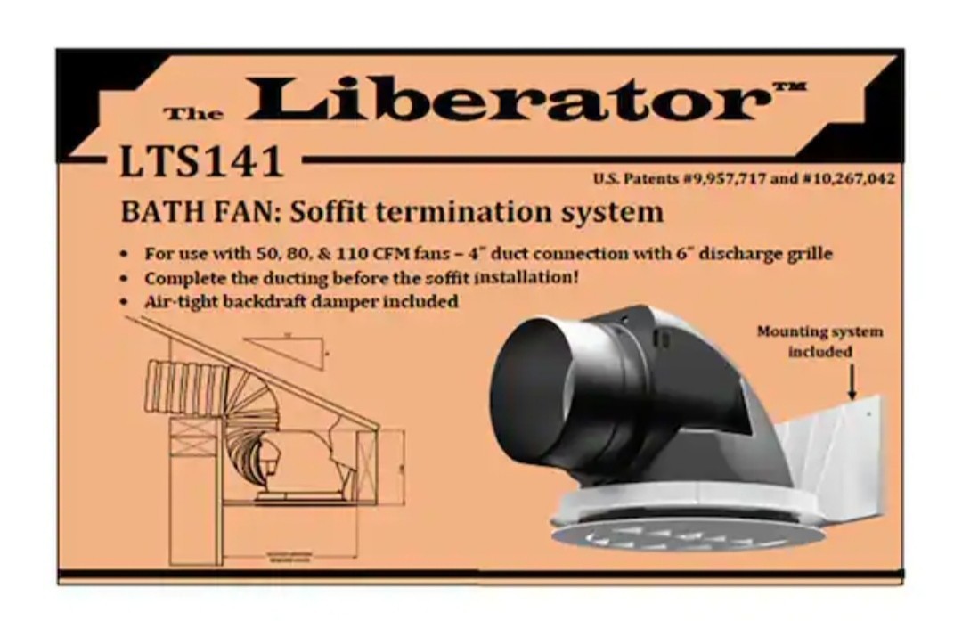 Gibraltar Building Products Plastic Soffit Vent Weather Resistant 4 in. Ducts