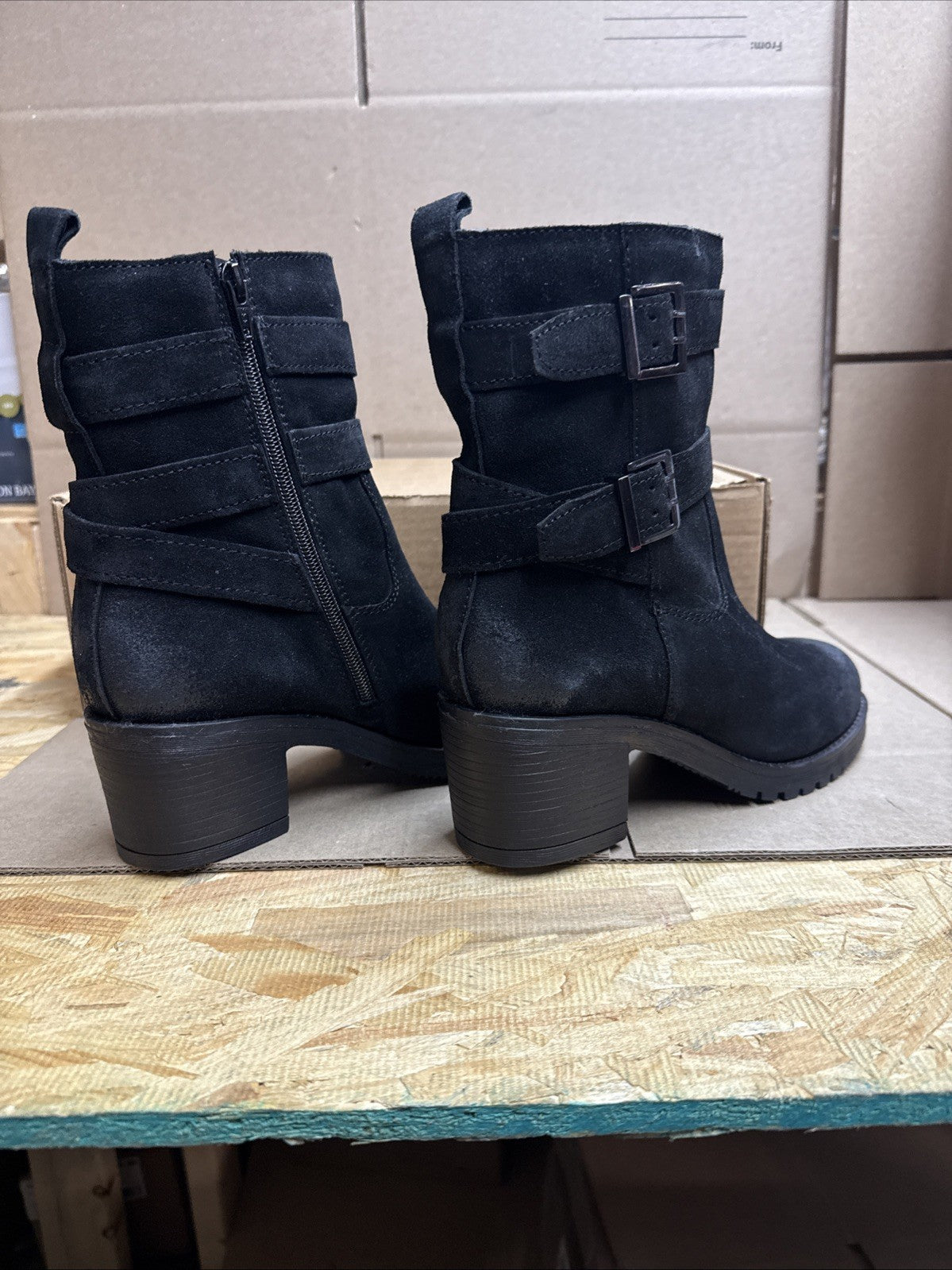 Vintage Foundry Co Womens Charmaine Handmade Burnished Rugged Black Size 8.5