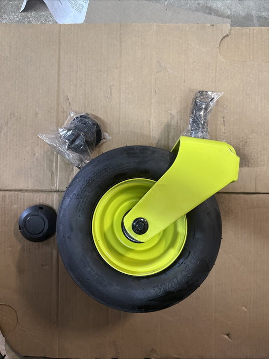 Front Wheel & Caster Fork With Bearings+seal for Ryobi Z30Li 80v Zero Turn Mower