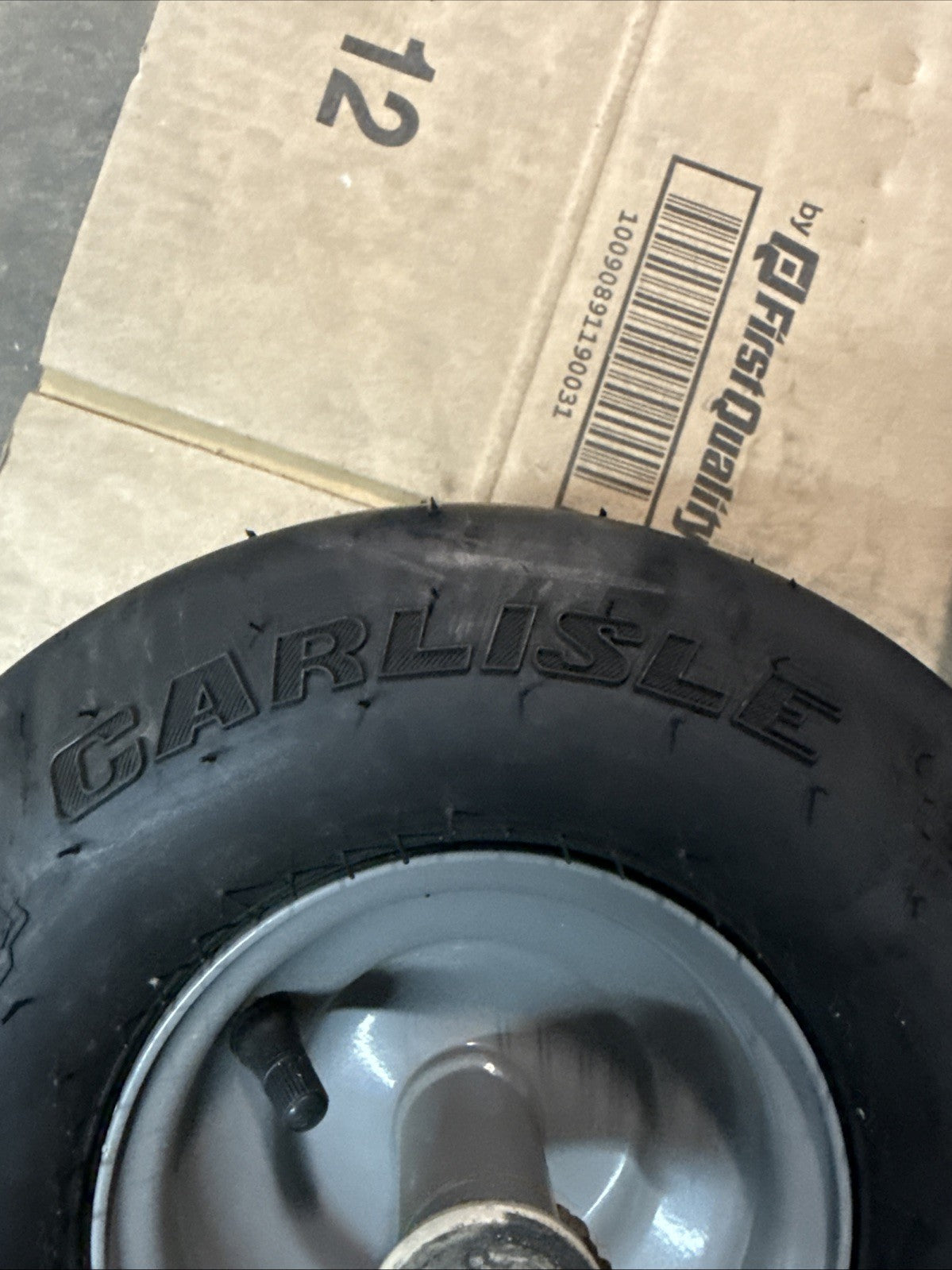 2x Part# 634-05664A Genuine Cub Cadet Caster Wheel Assembly ZT1-42 . 11x6-5 Gray