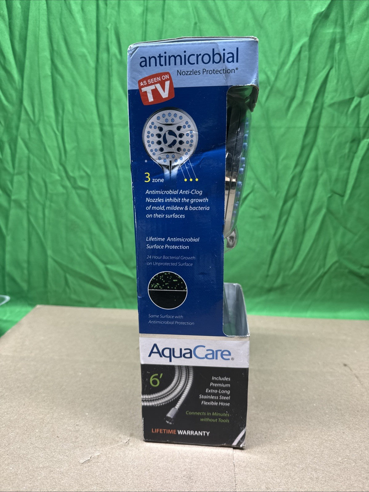 8-Spray Patterns 4.5 in. Wall  Dual Shower Head As Seen On TV Factory Sealed!!