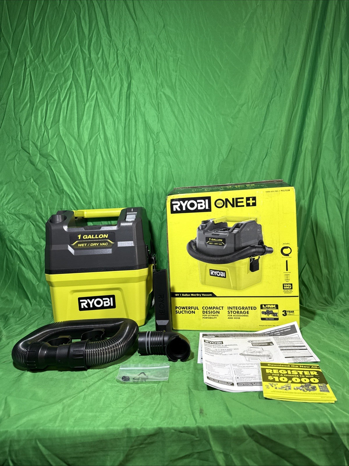 RYOBI 18V Cordless 1 Gal. Wet/Dry Vacuum TOOL ONLY PCL733B