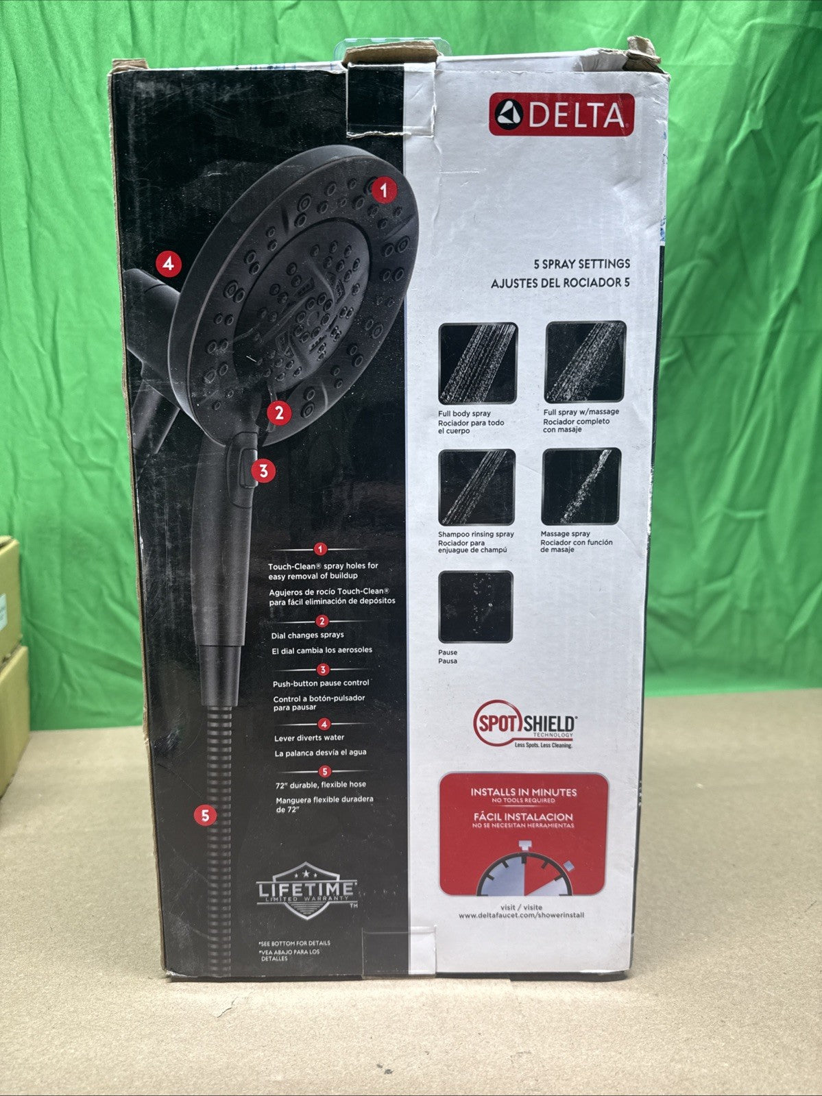 Delta In2ition 5 Spray 1.75 GPM Wall Mount Dual Shower Heads Venetian Bronze