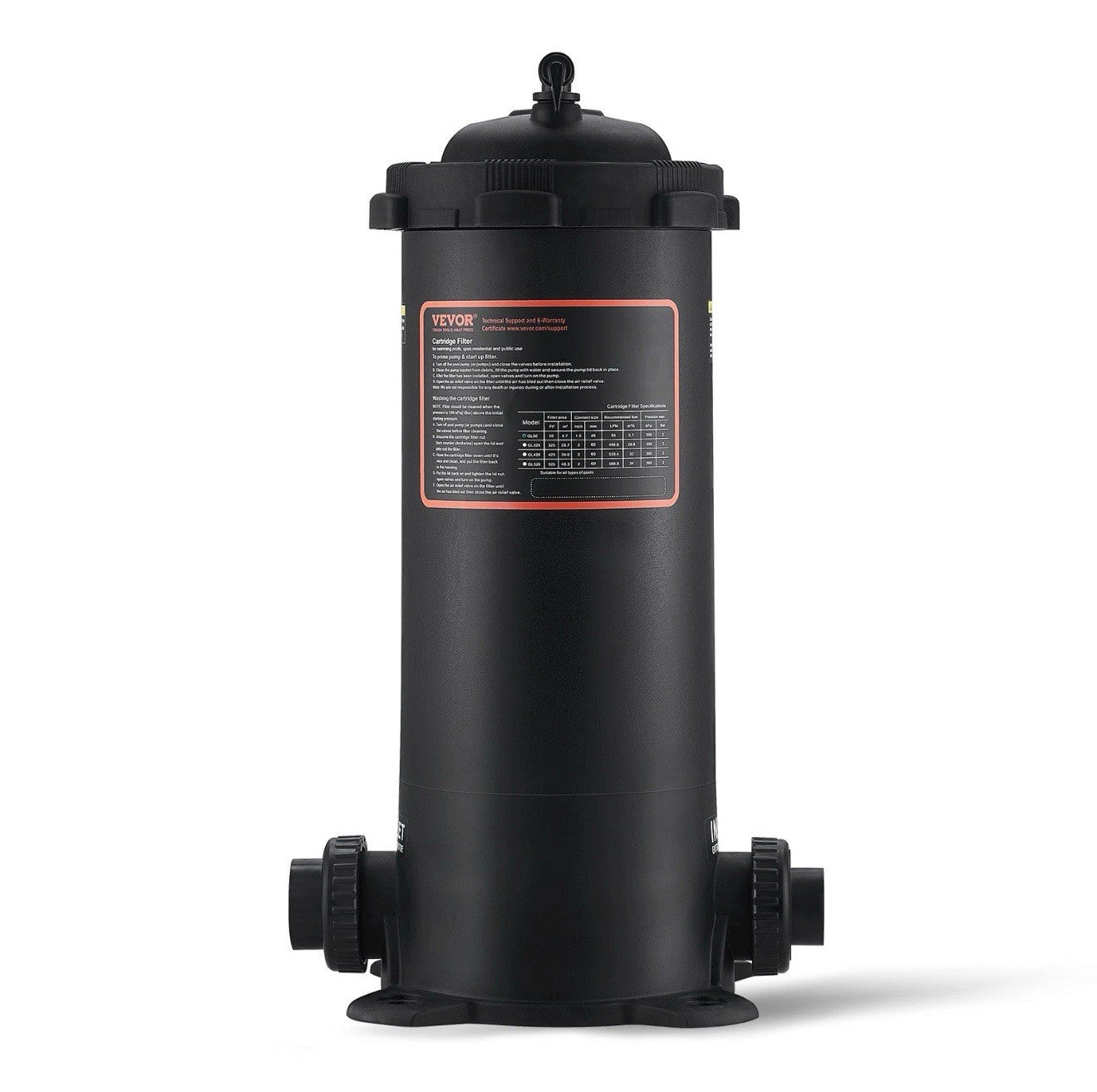 VEVOR Pool Cartridge Filter In/Above Ground Swimming Pool Filtration GL-50