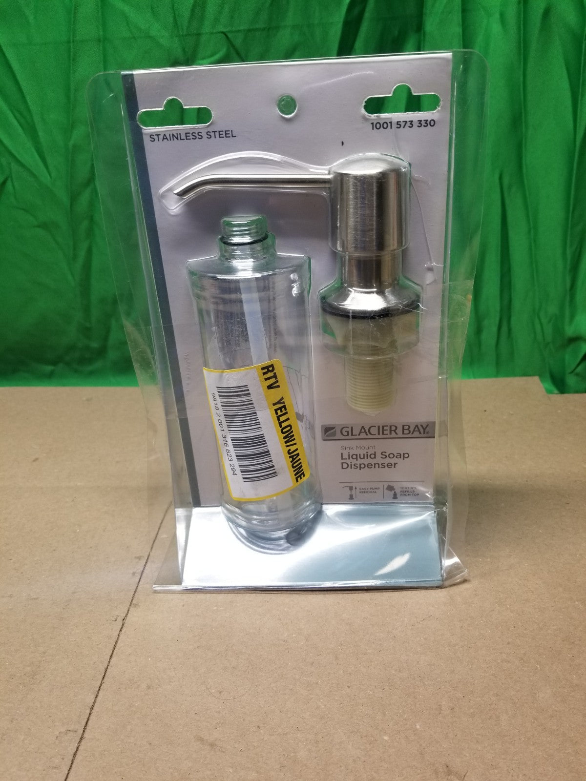 Glacier Bay Bathroom Sink Mount Liquid Soap Dispenser Nickel 1001 573 330 NEW