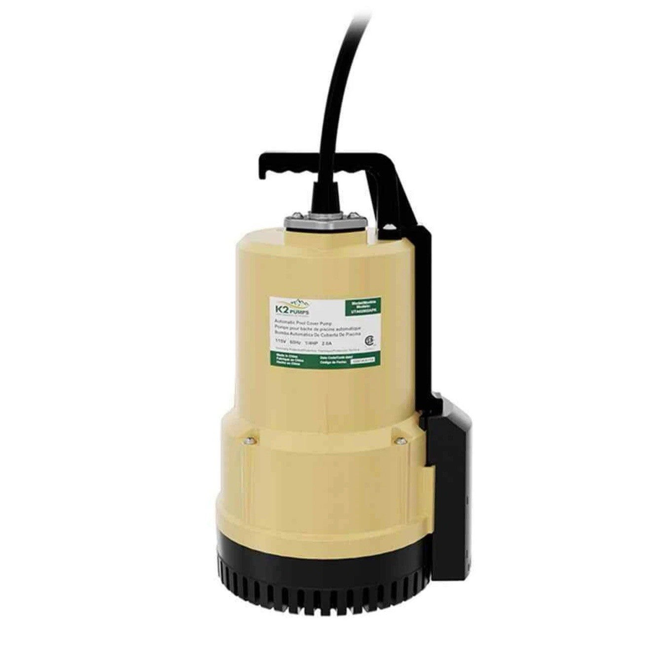 K2 1/4 HP Automatic Submersible Utility Pump