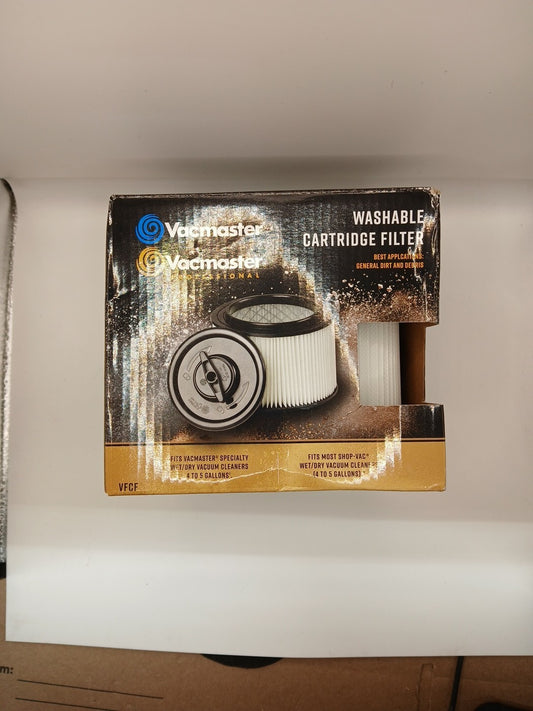 Vacmaster 4-5 Gallon Washable Cartridge Filter - Also fits SHOP-VAC