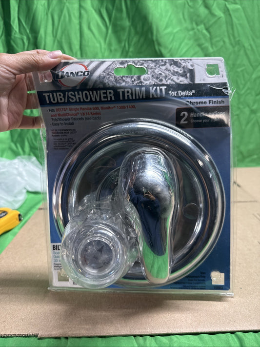 Danco 10003 2-Handle Tub/Shower Trim Kit for Delta Tub Shower Faucets Chrome B