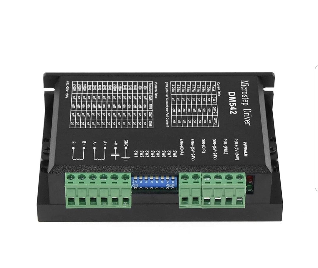 CNC Digital Microstep Driver DM542 - 2-Phase Digital Stepper Motor Controller...