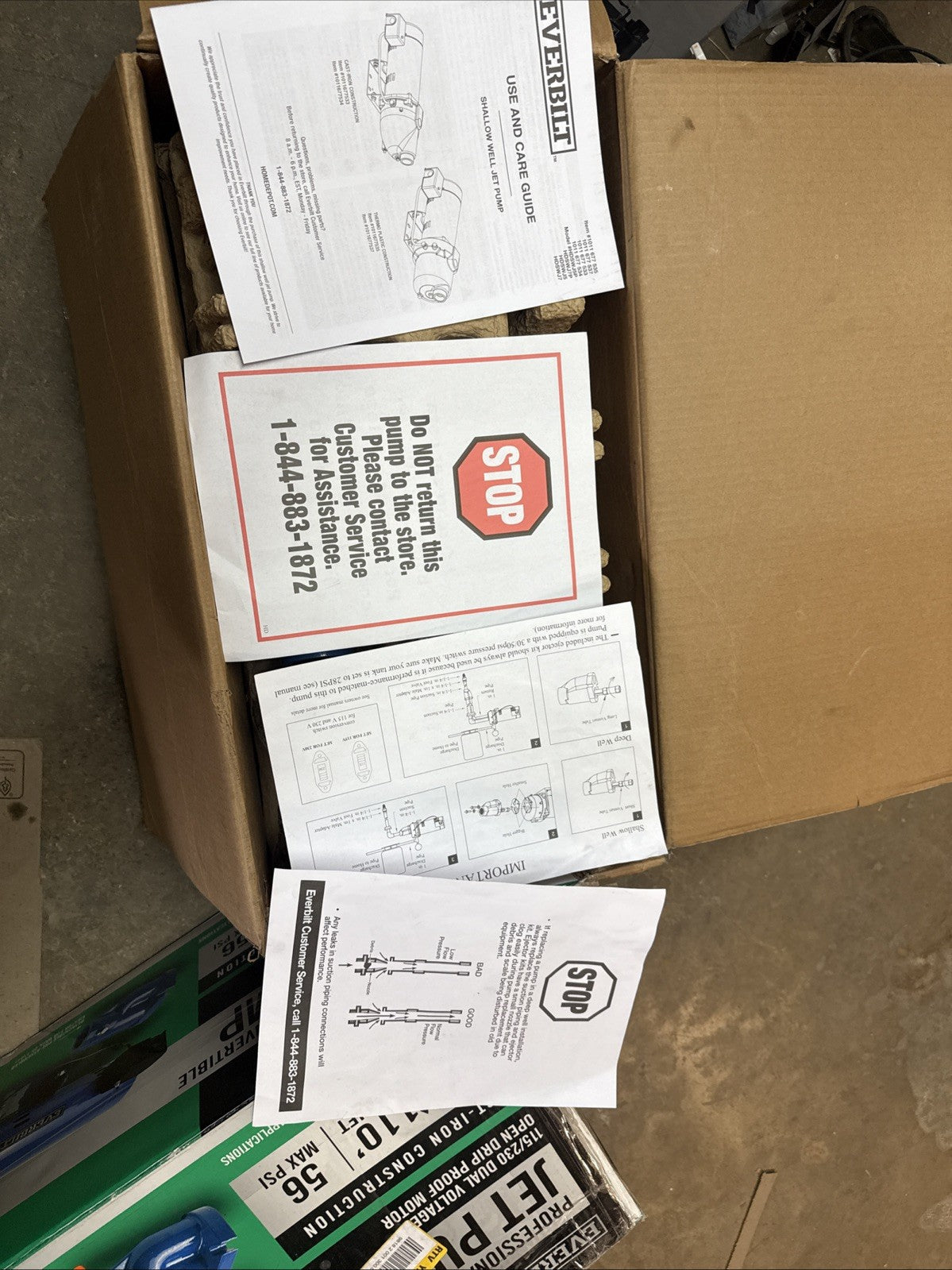 Everbilt 1 HP Professional Convertible Jet Pump *for Parts* Read Description**