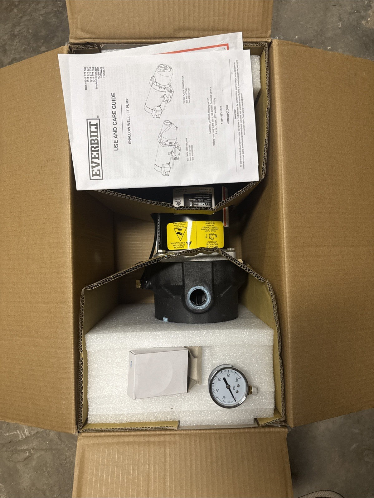 Everbilt 1/2 HP Shallow Well Jet Pump 1011677535 *Read Description.
