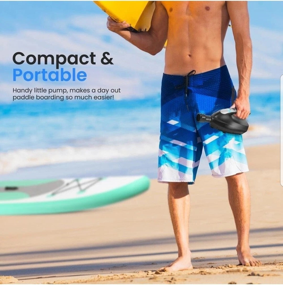 SereneLife Electric Air Pump for SUP Inflatables Quick Inflator SLPUMP20