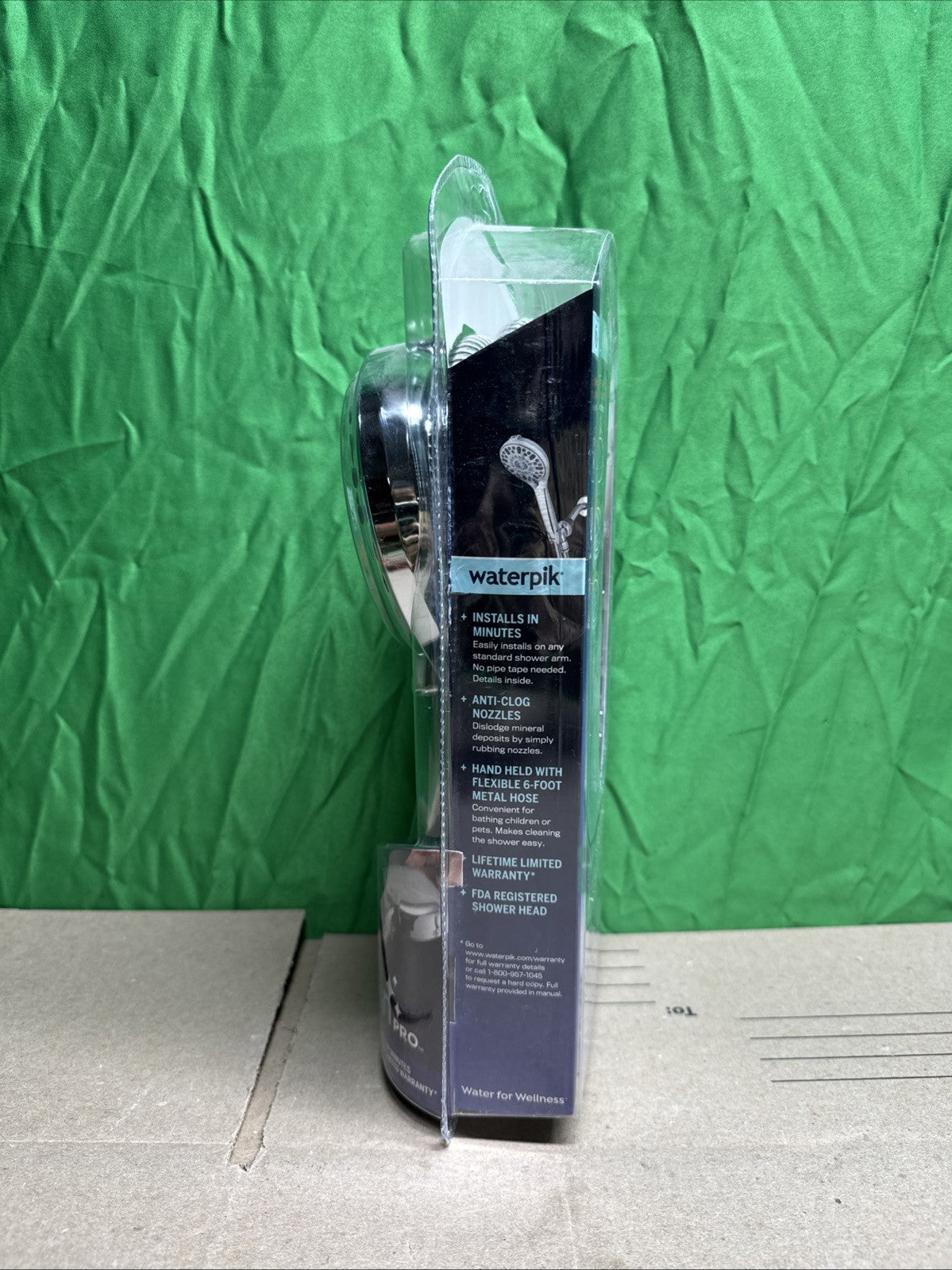 7-Spray Patterns w/ 1.8 GPM 4.75" Wall Mount Adjust Handheld Shower Head, Chrome