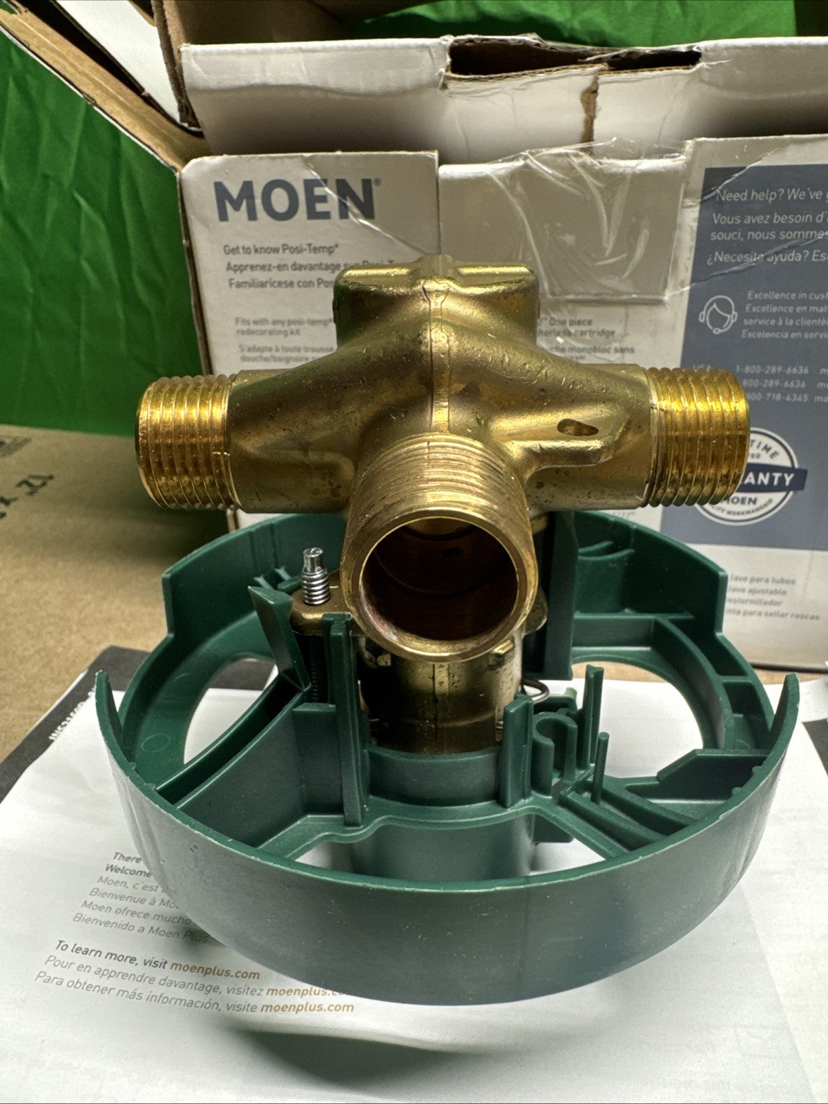 Moen 1/2 Inch Posi-Temp Pressure Balanced Rough-In Tub/shower Valve Model: 82510