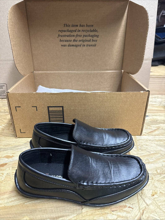 Deer Stags Boy's Booster Driving Moc Slip-On Loafer Flats Dress Shoes Size 1.5m
