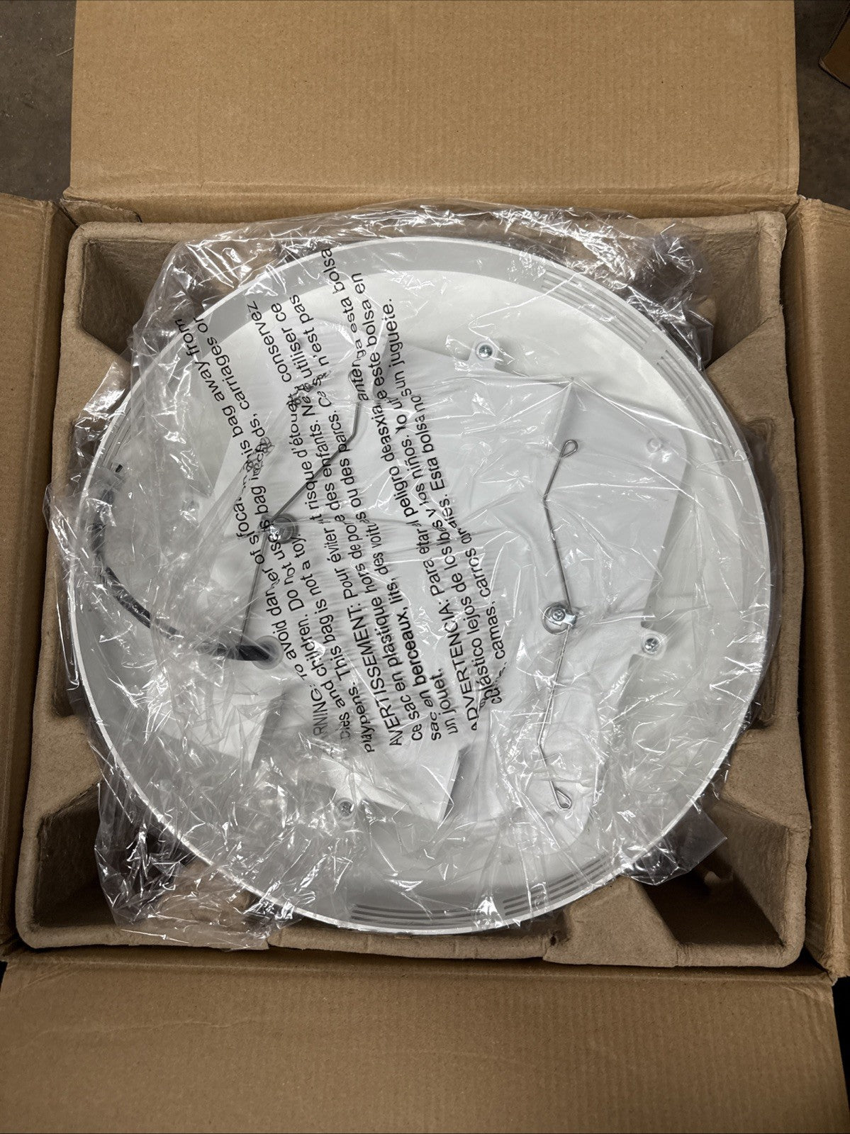 Homewerks Bathroom Integrated LED Light Ceiling Mount Exhaust Ventilation 80 CFM