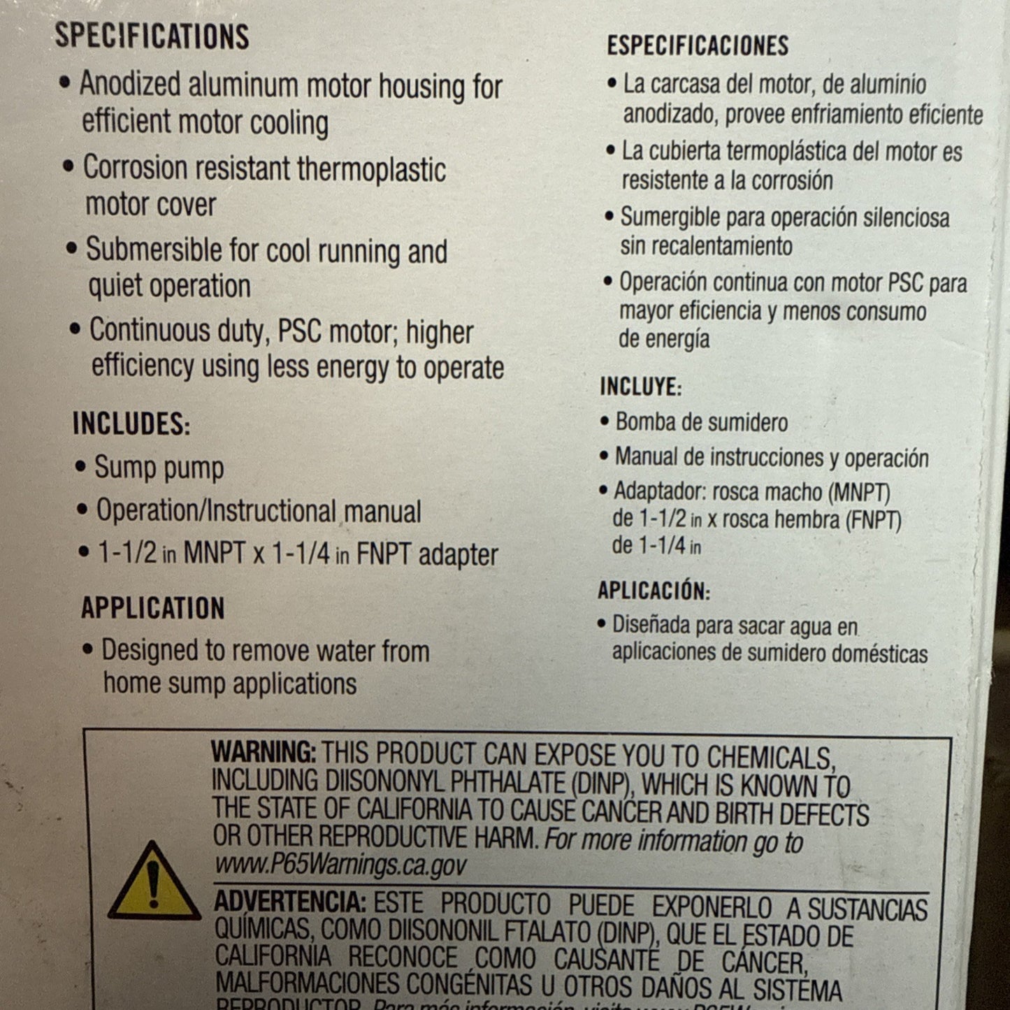 Everbilt 1/3 HP Corrosion Resistant Aluminum Sump Pump w/ Tether Switch NEW OB