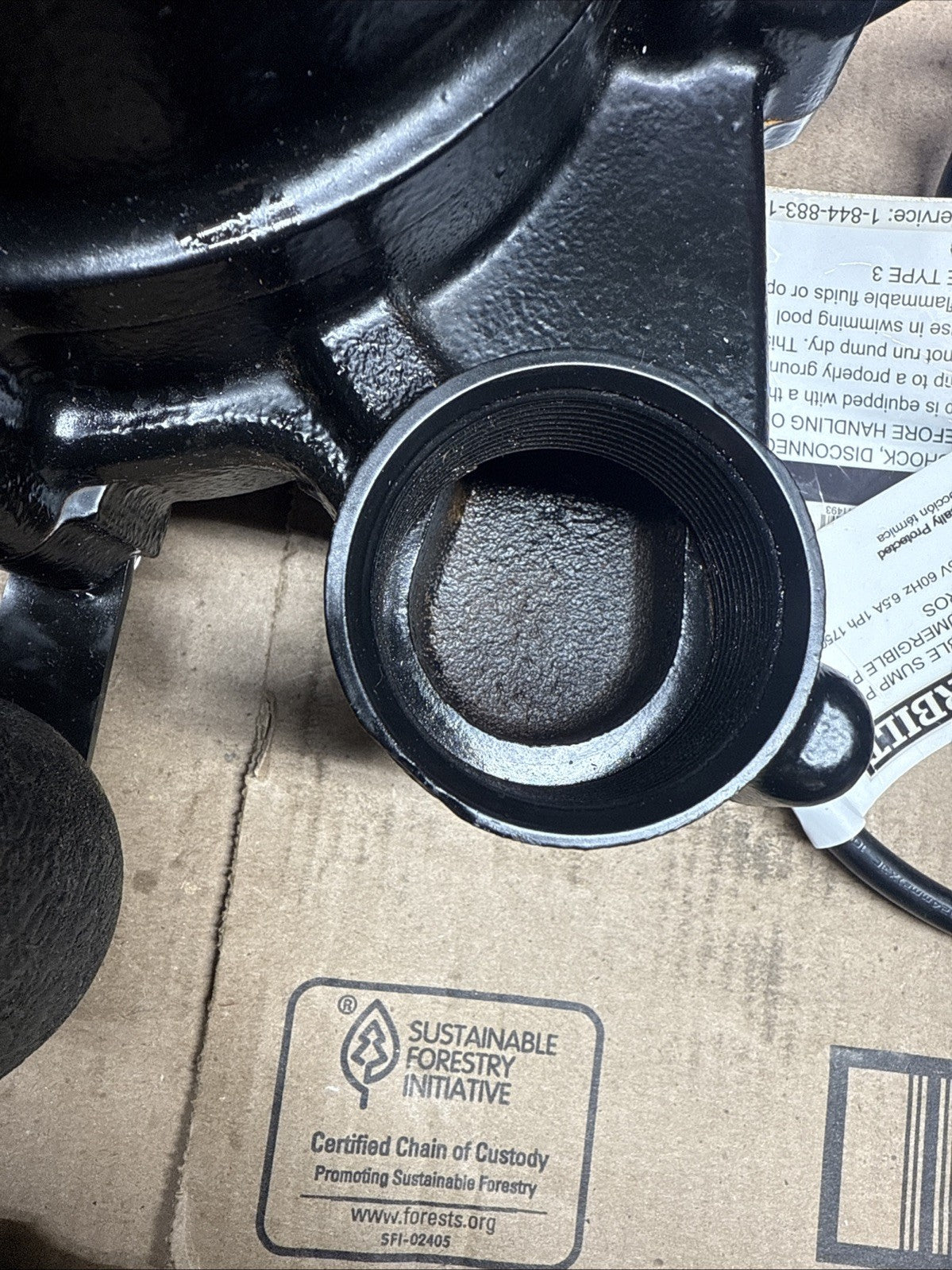 Everbilt 1/2 HP Cast Iron Sump Pump Model # HDS50 NOB